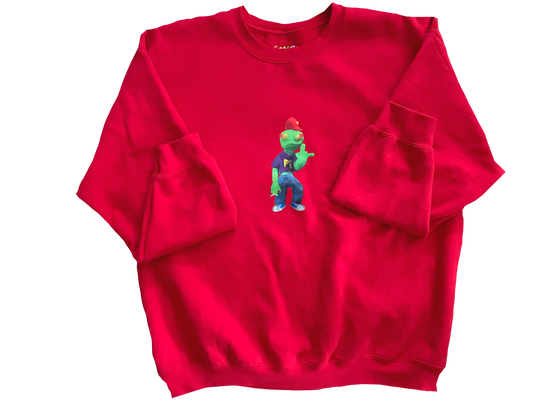 BUM RED CREWNECK