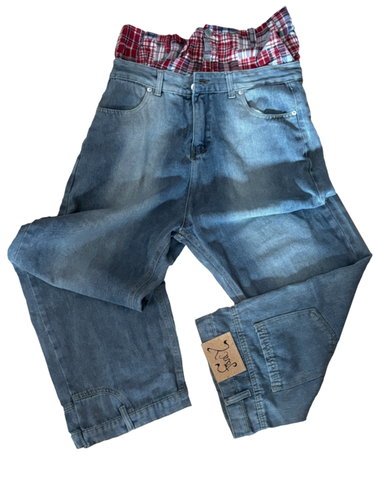 2006DOUBLEWAISTSAGGEDJEANS